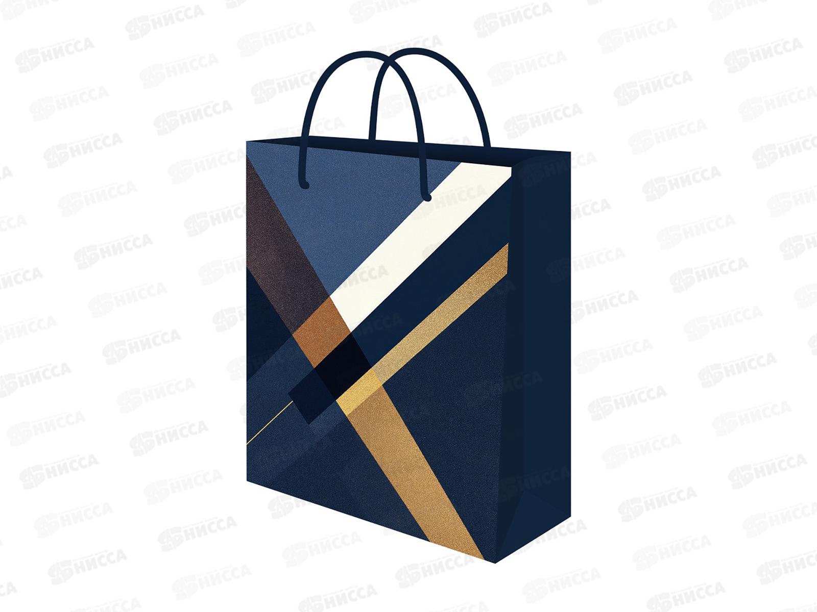 Пакет подарочный MI 18х23х8см Стильная геометрия, ППК-4007 *12