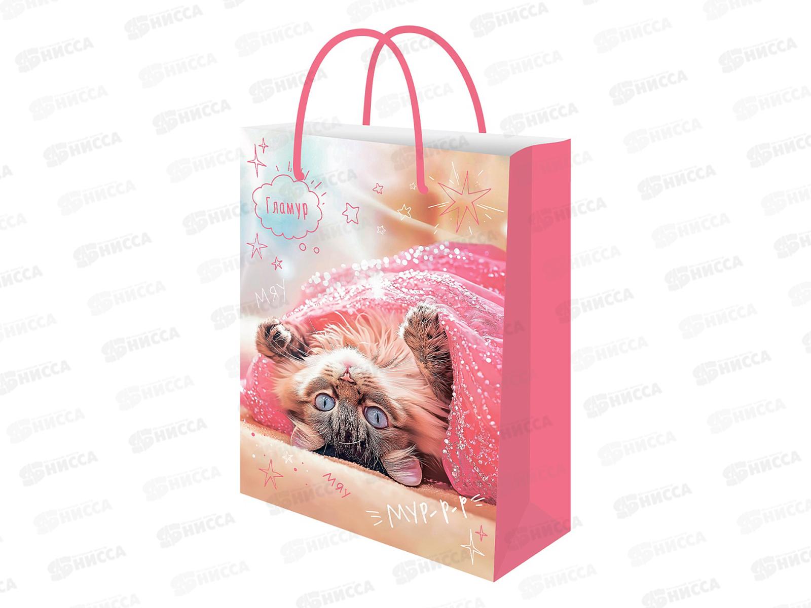 Пакет подарочный MI 32,4х44,5х10,2см Гламур, ППК-4030 *12