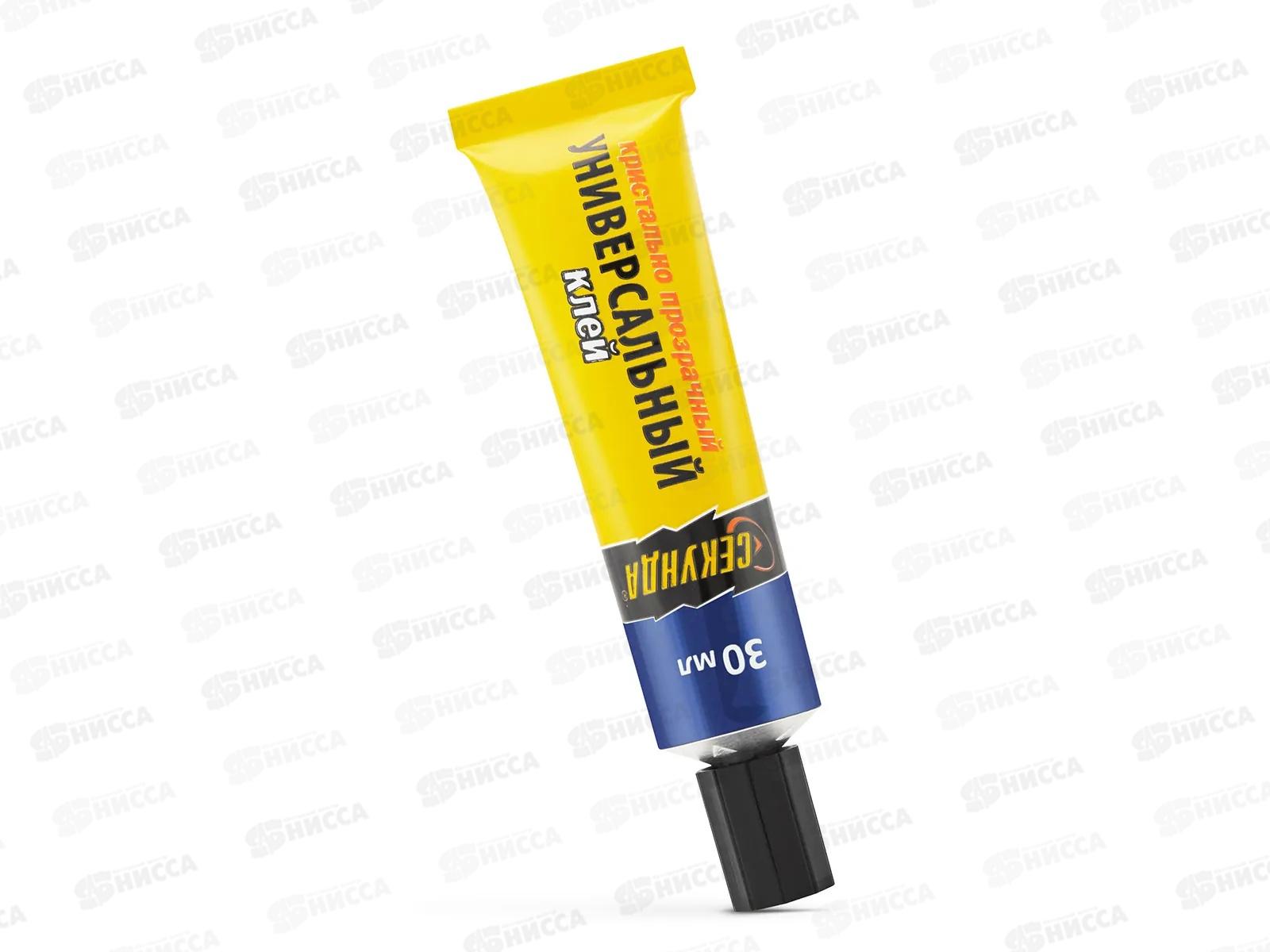 Клей универсальный СЕКУНДА 30мл прозрачный 403-232 шоу бокс*10/60