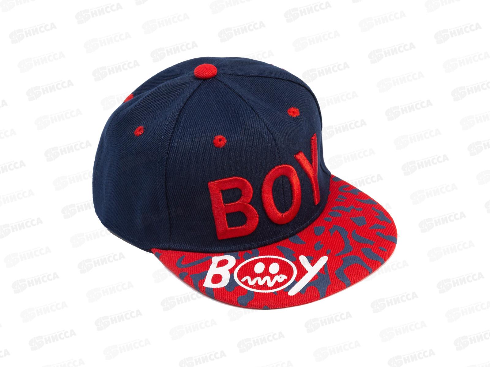 Кепка детская MUNAKU &quotBOY&quot 20% х/л 80% п/э, р.52-54 чер/красн 7322566