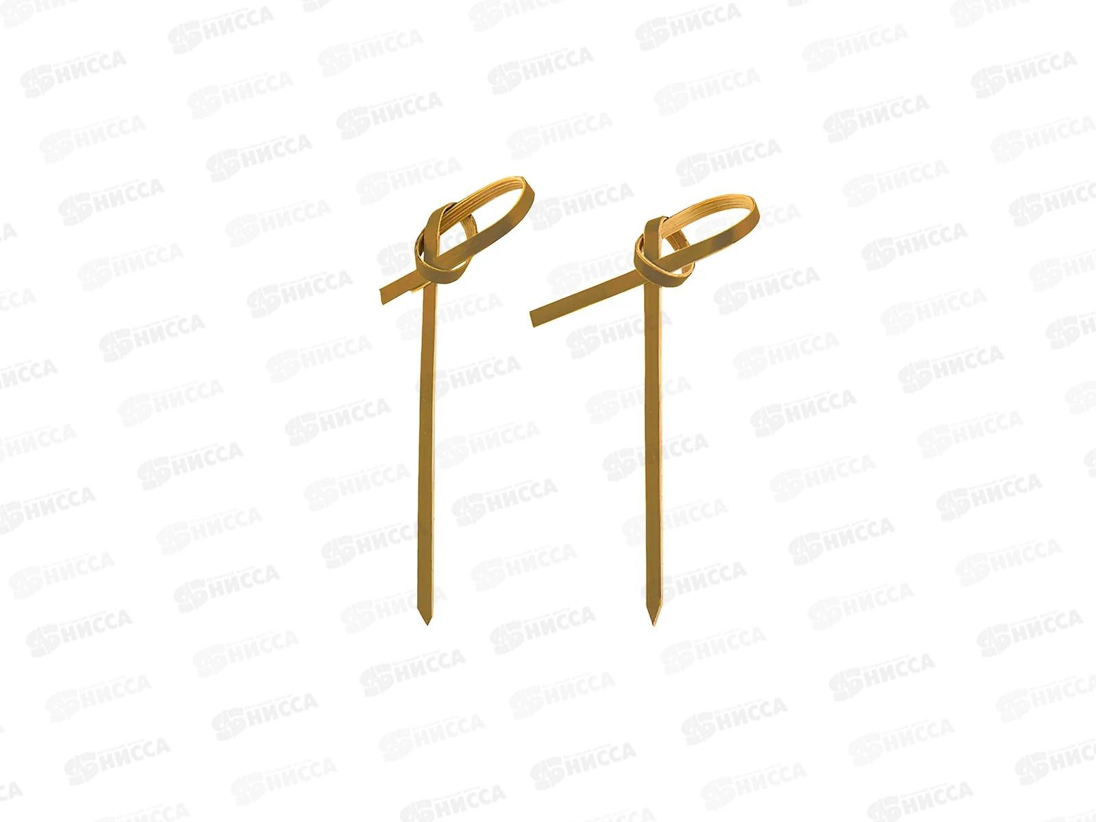 Пики бамбук AVIORA Узелок 60мм 100шт пак 491-044   *50