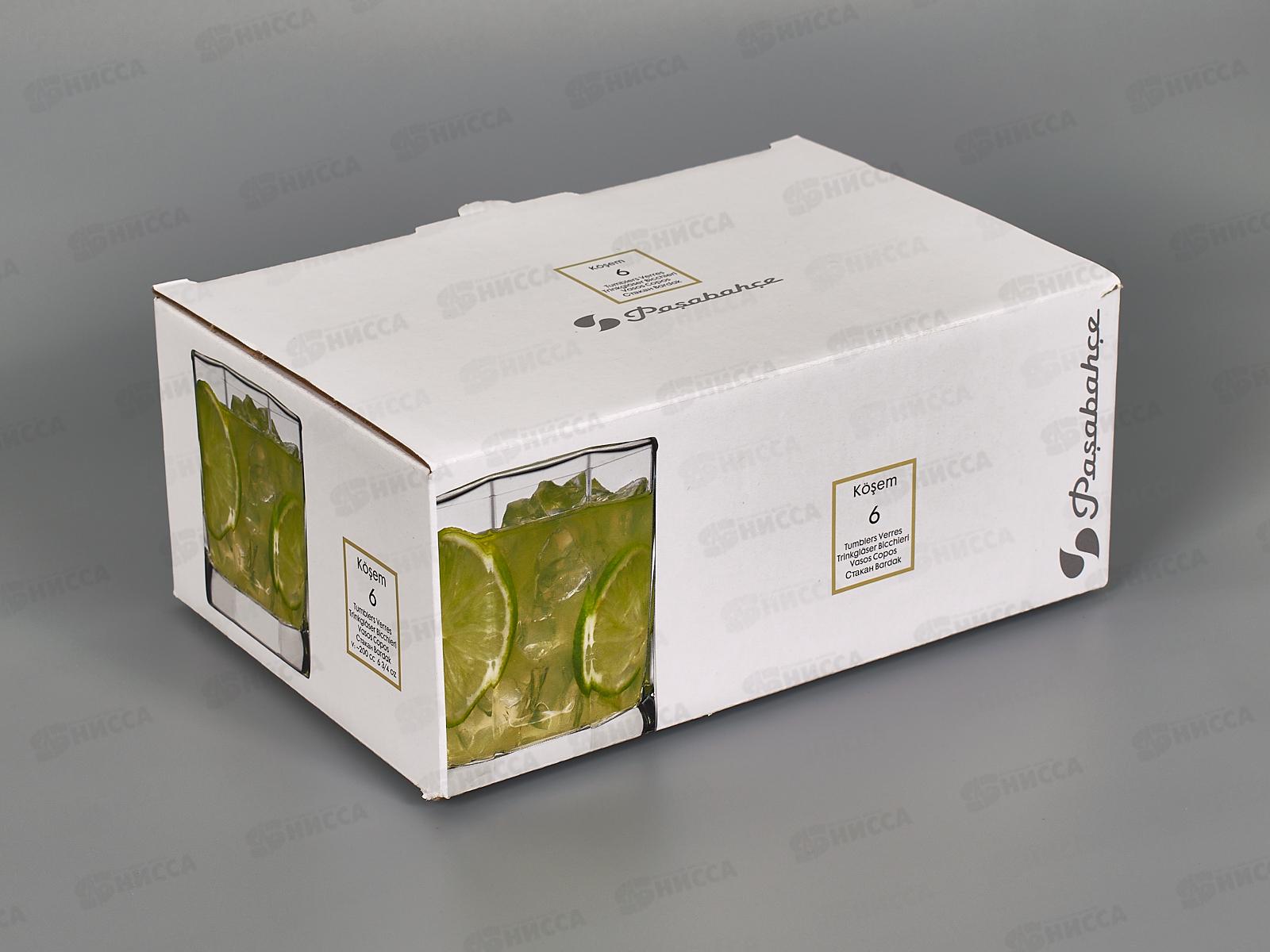 Набор стаканов для сока KOSEM 205cc 6штук  42035 *8