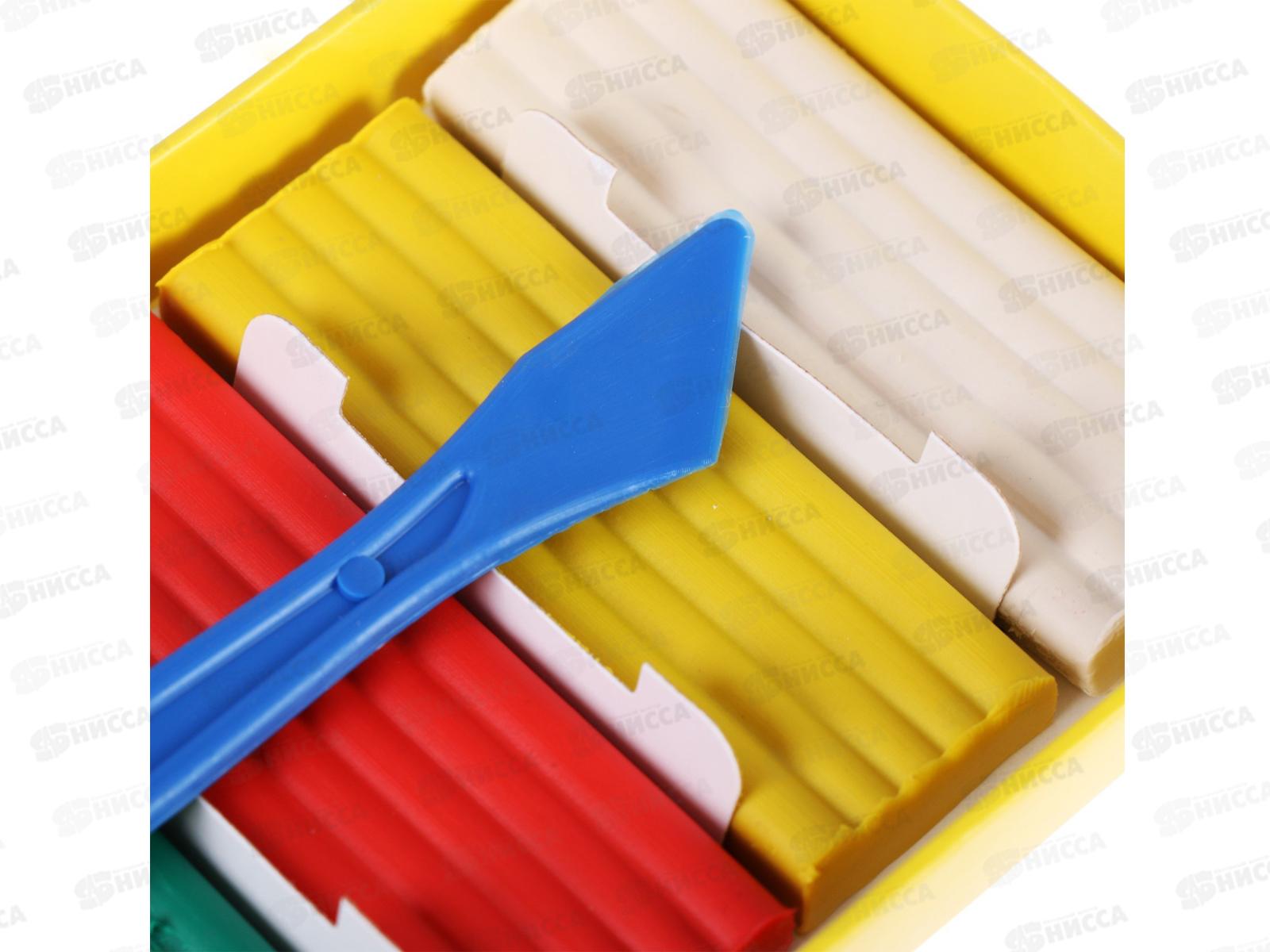 Пластилин  6 цветов  84 грамма ГАММА Юный художник, со стеком, 280042 *38/30