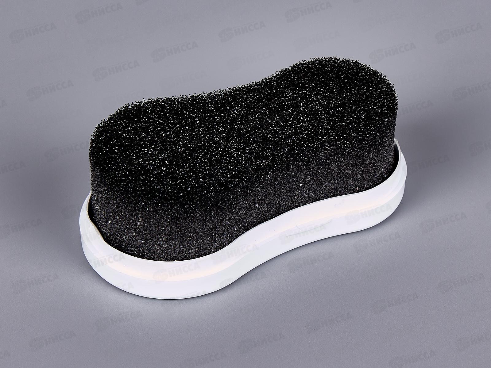 Губка для обуви Штрих Экспресс Компакт черная *12/96