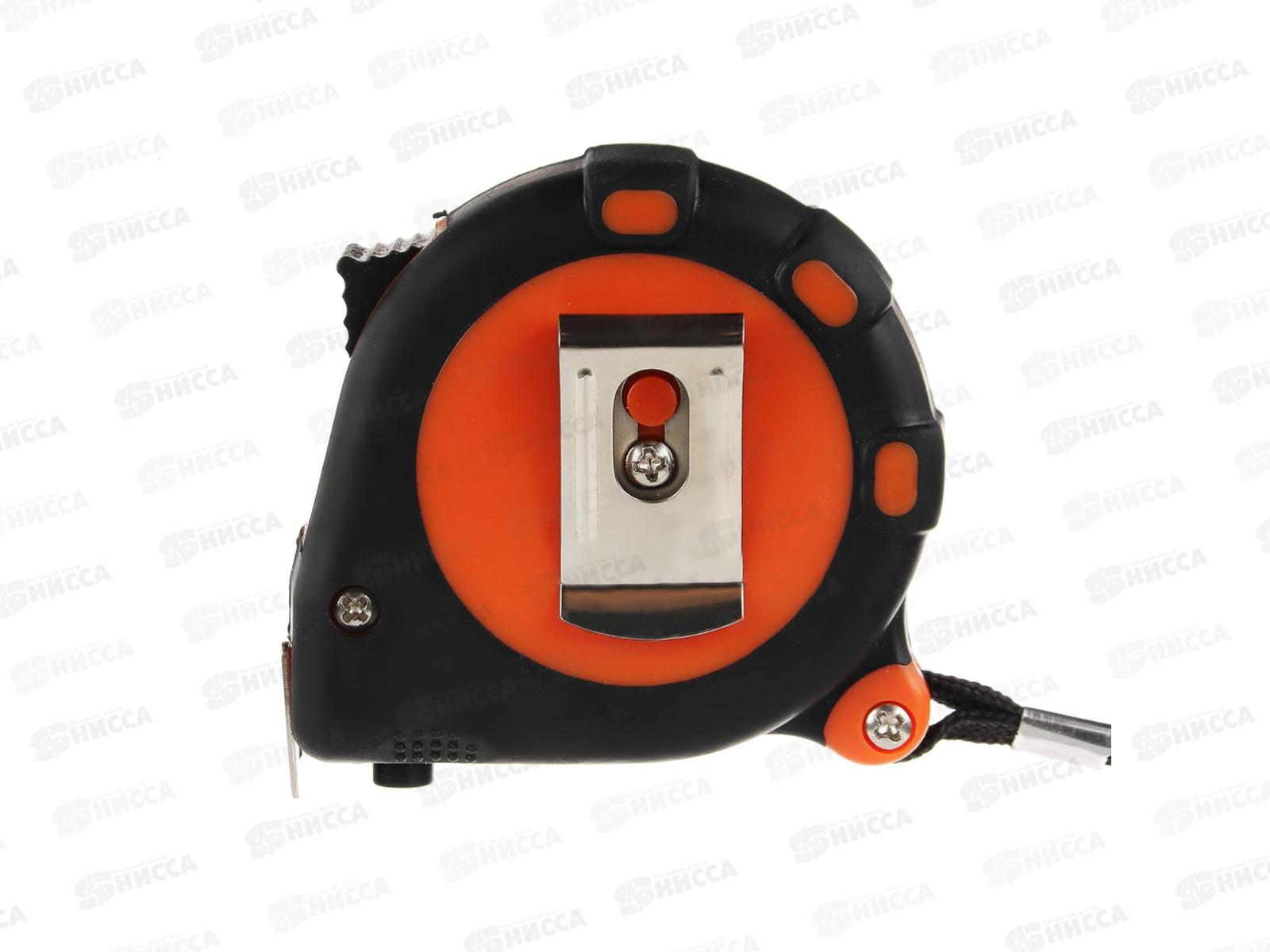 Рулетка 3м ЕРМАК 3 фиксатора, двухкомпонентный корпус  658-124  г *12