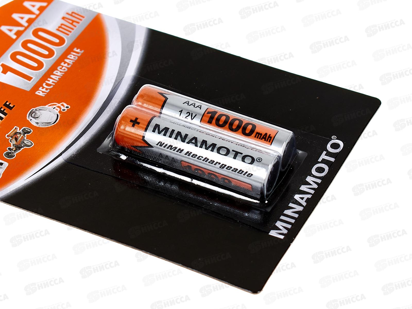 Батарейка Аккумулятор  Minamoto R3 AAA 1000mAh Ni-MH BP-2 *2/72