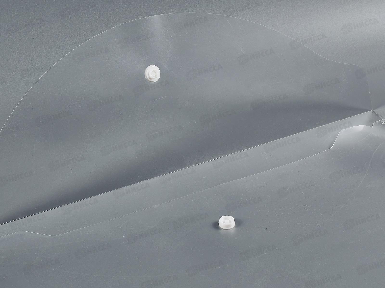 Папка с кнопкой BRAU 221638 прозрачная, до 100л, 0,15мм *15/90