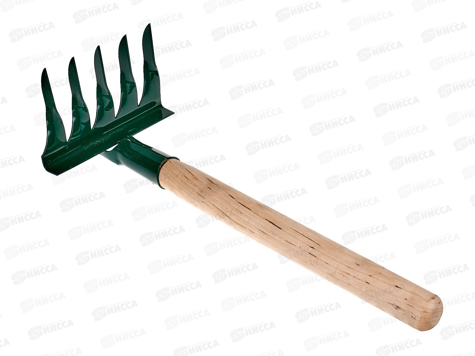 Грабли витые 5-и зубчатые с деревянным черенком Павлово