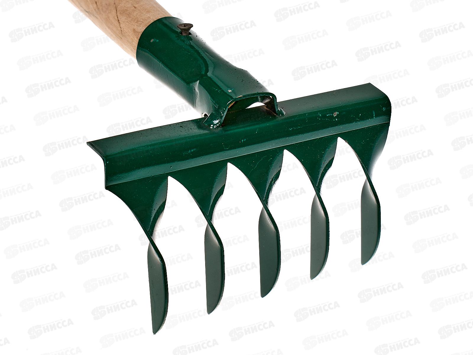 Грабли витые 5-и зубчатые с деревянным черенком Павлово