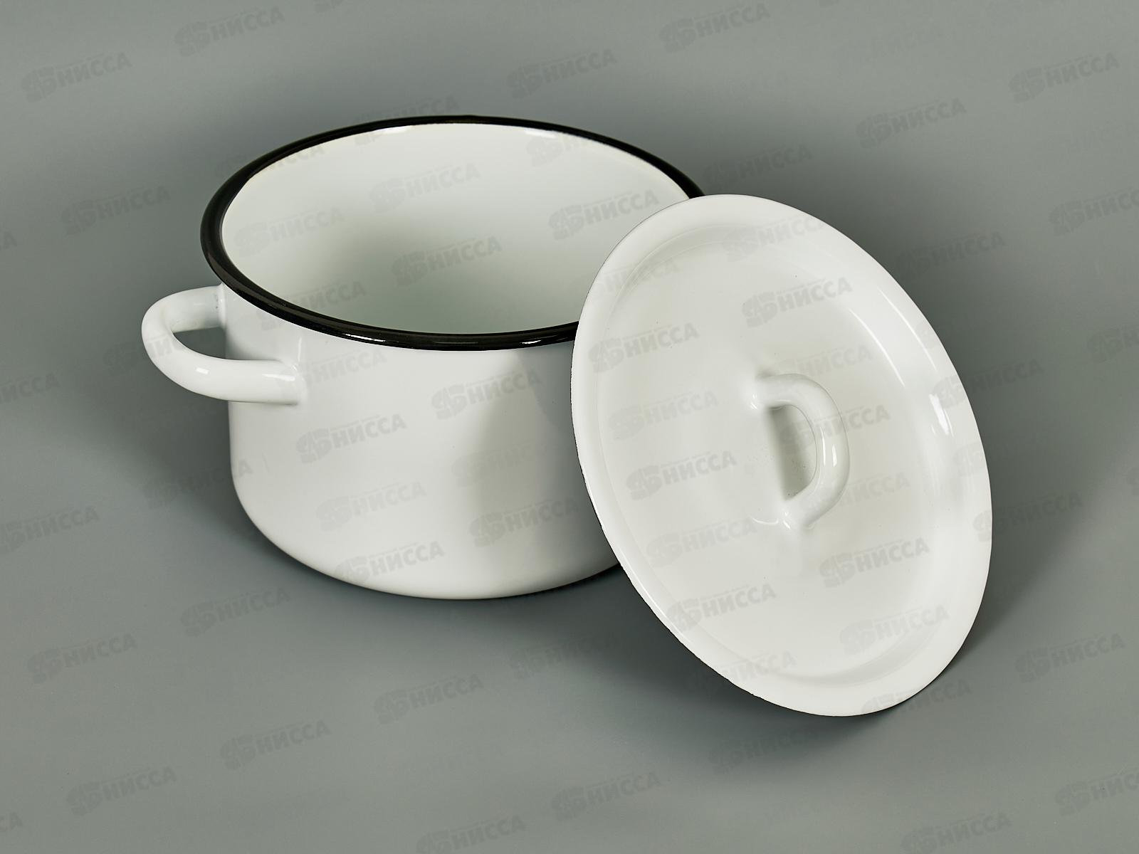 Кастрюля 2,0л эмалированная белая 01-1610.1 *8