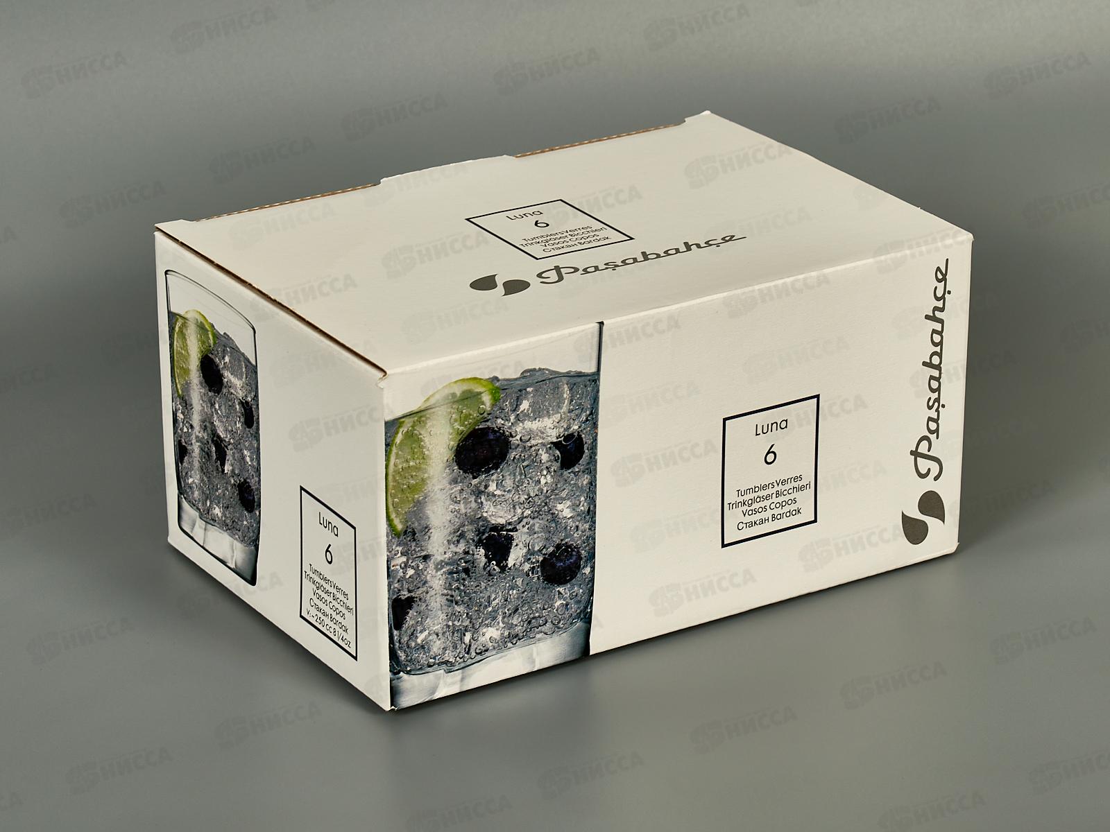 Набор стаканов д/воды LUNA 255cc 6шт  42378 *8