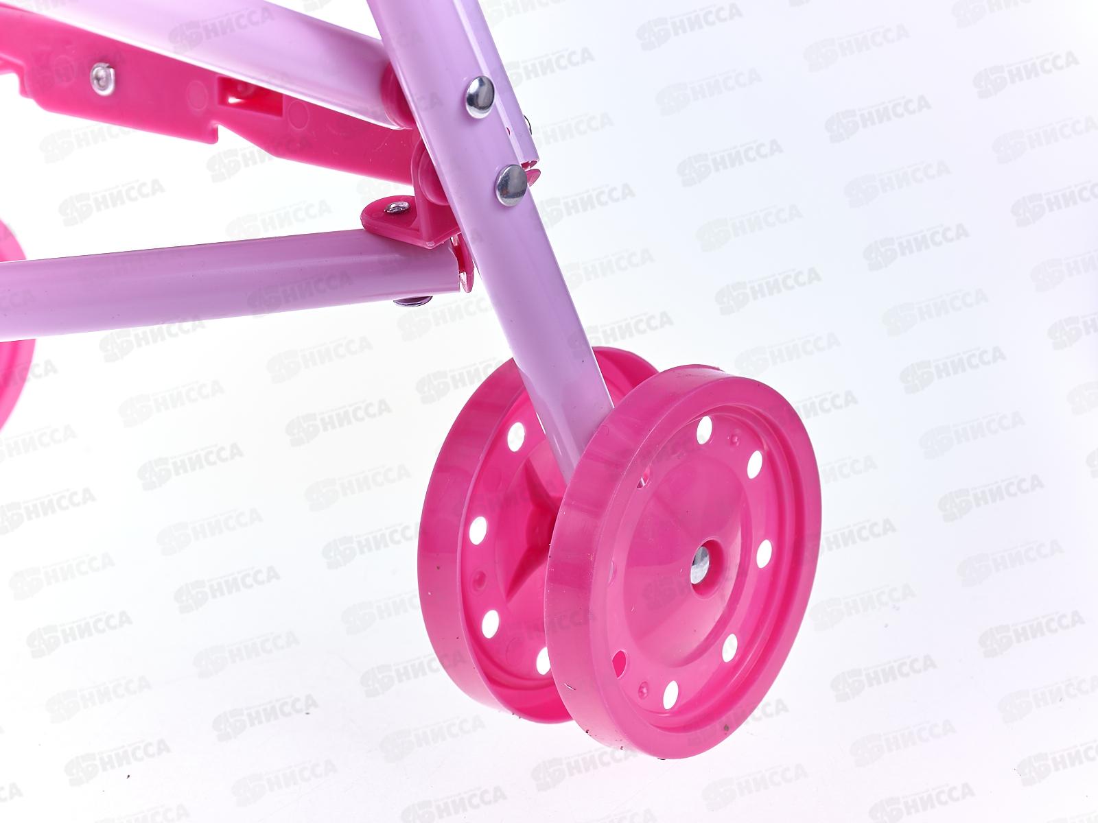 Коляска кукольная 886 трость пластиковая. в пакете  *12/48  гб