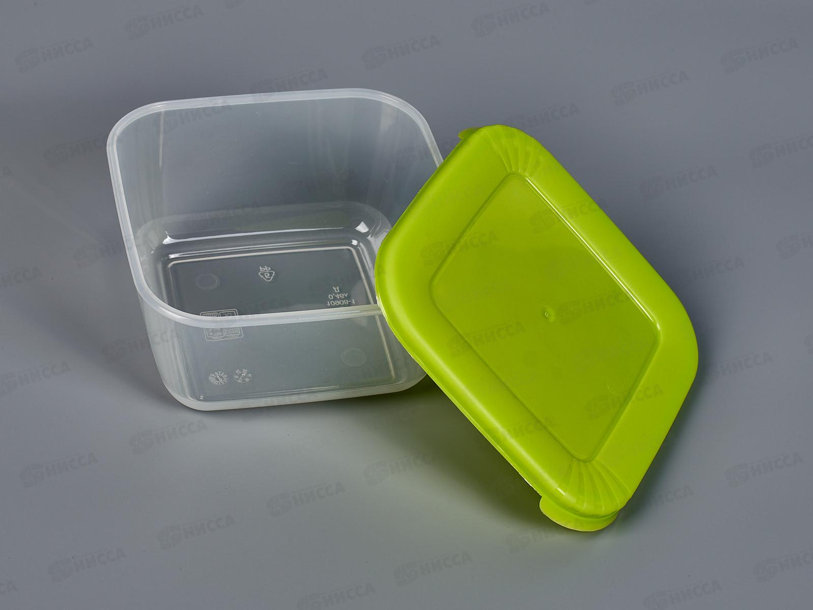 Контейнер СВЧ 0,46л Лайт квадратный С542 *90