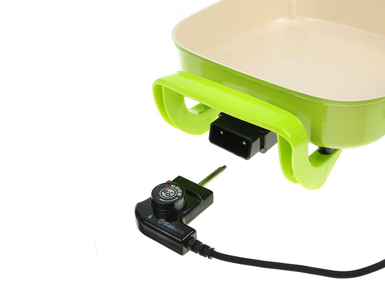 Электросковорода SA-7708GR 1500Вт 30-8см керамика квадратная