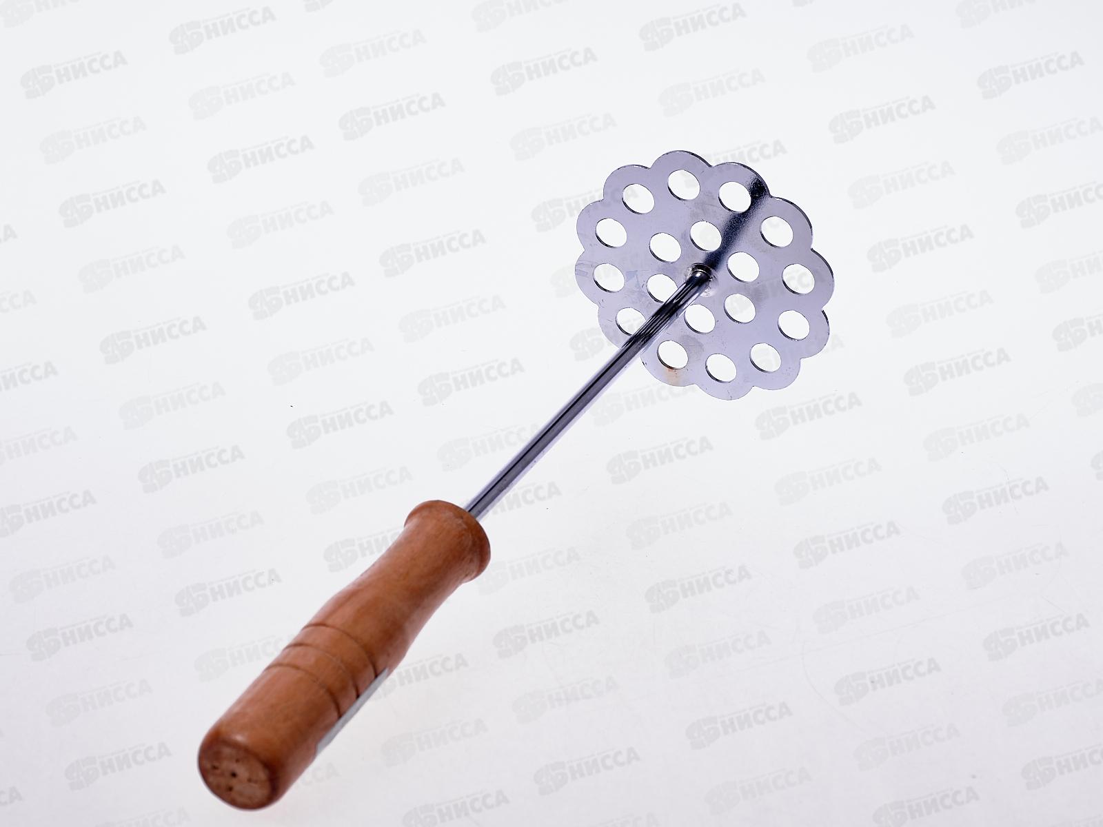 Толкушка BСВ1107 металлическая+дерево (025260)  Ж