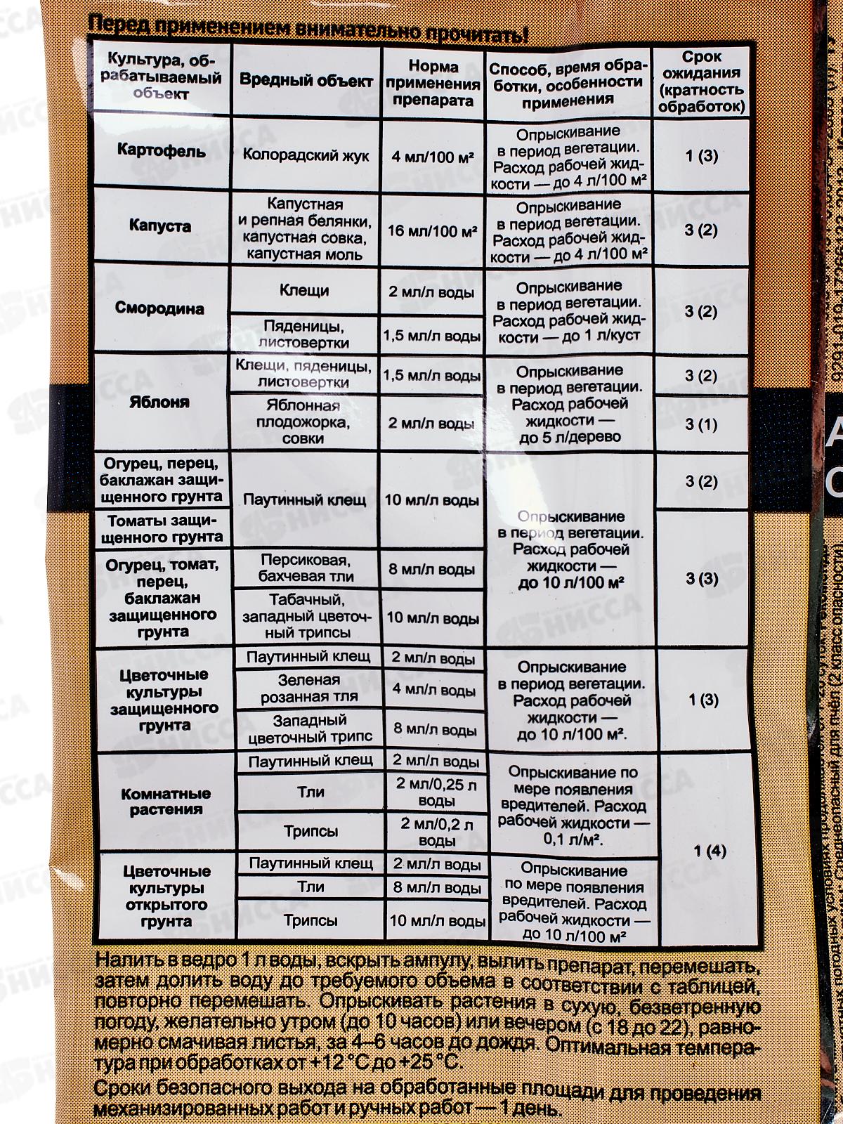 Фитоверм 4мл пакет ВХ/150