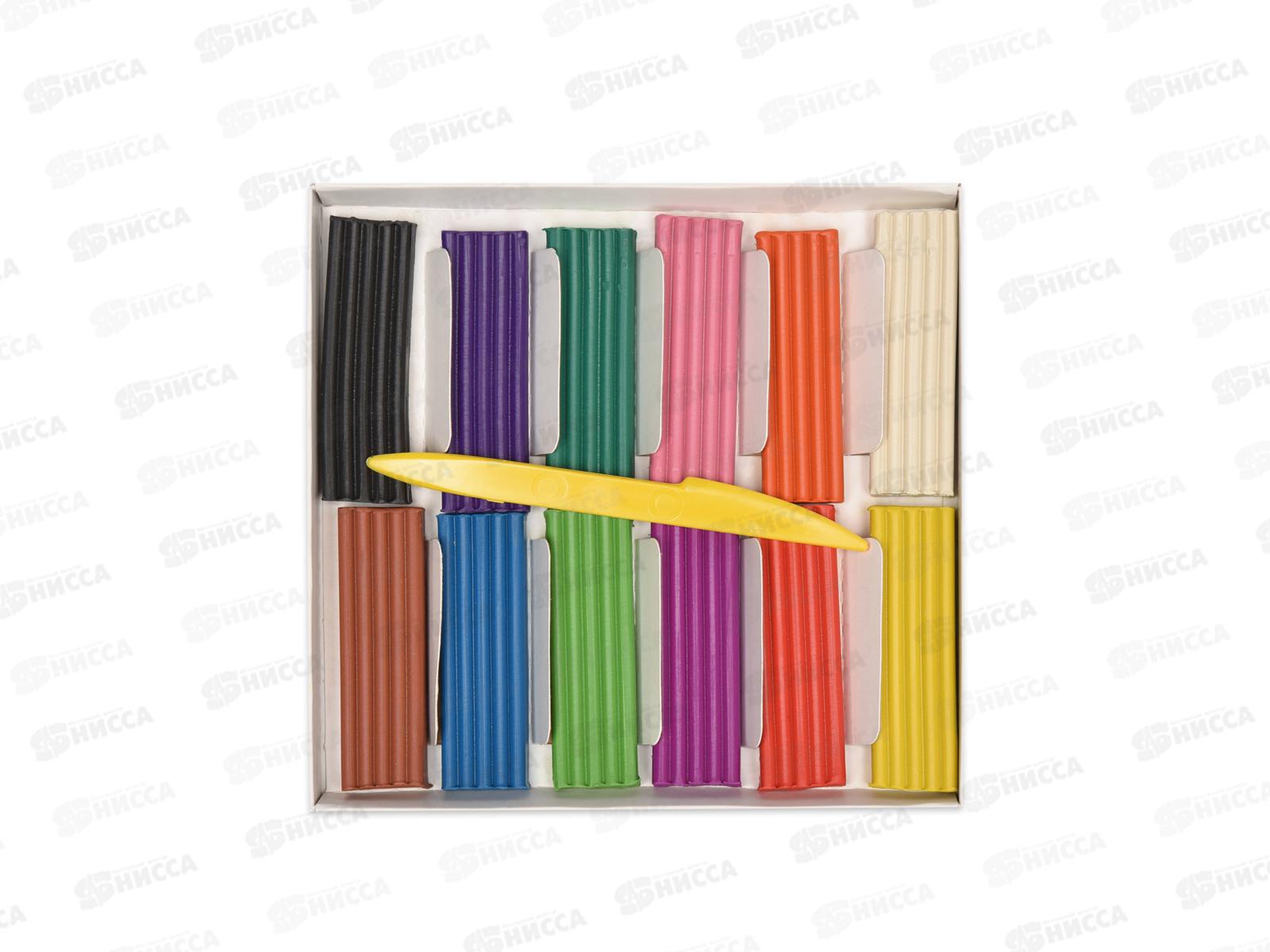 Пластилин 12 цветов 240 грамм ЛУЧ Классика, картонная упаковка, 7с331-08 *20