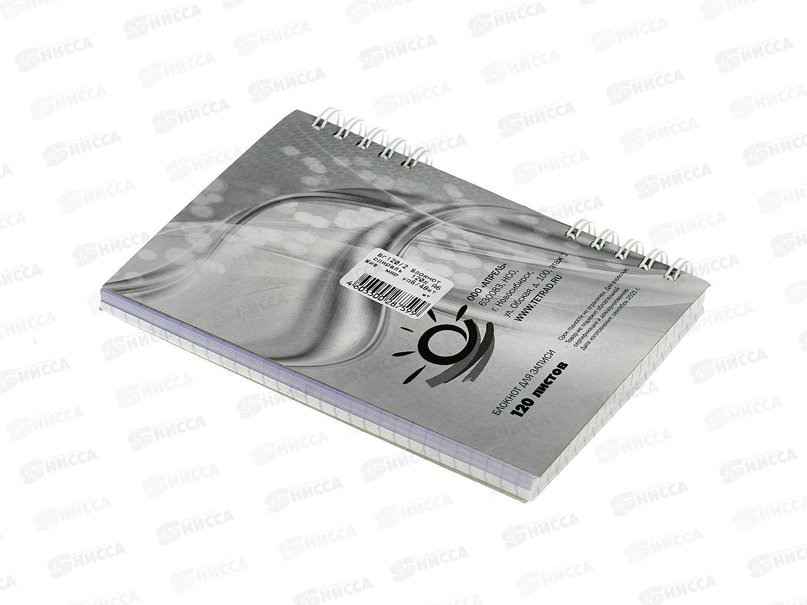 Блокнот120листов ПГС NB Жив мир, 100*150, лакированный. *6