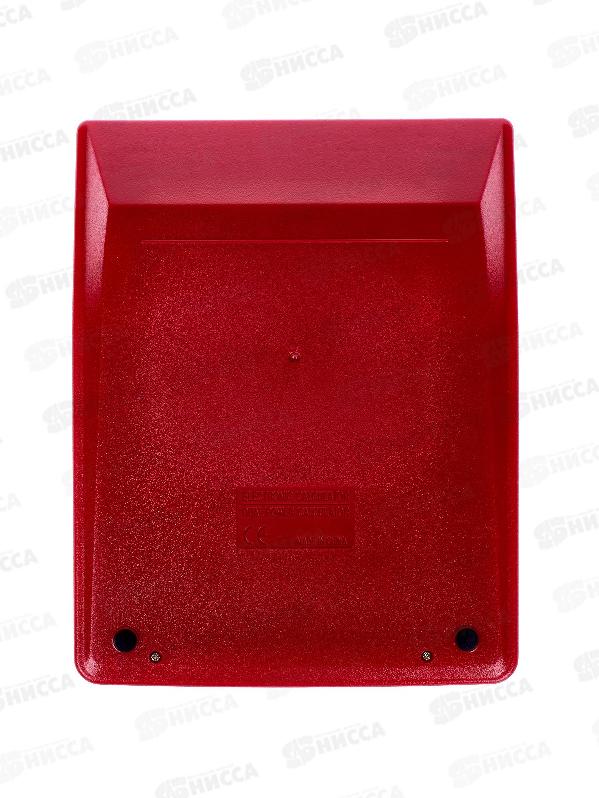 Калькулятор SKAINER SK-777XRD 12 разрядный, красный, бухгалтерский, настольный