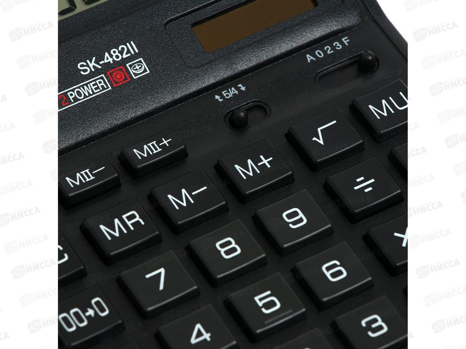 Калькулятор SKAINER SK-482II 12 разрядный, бухгалтерский, настольный  *10