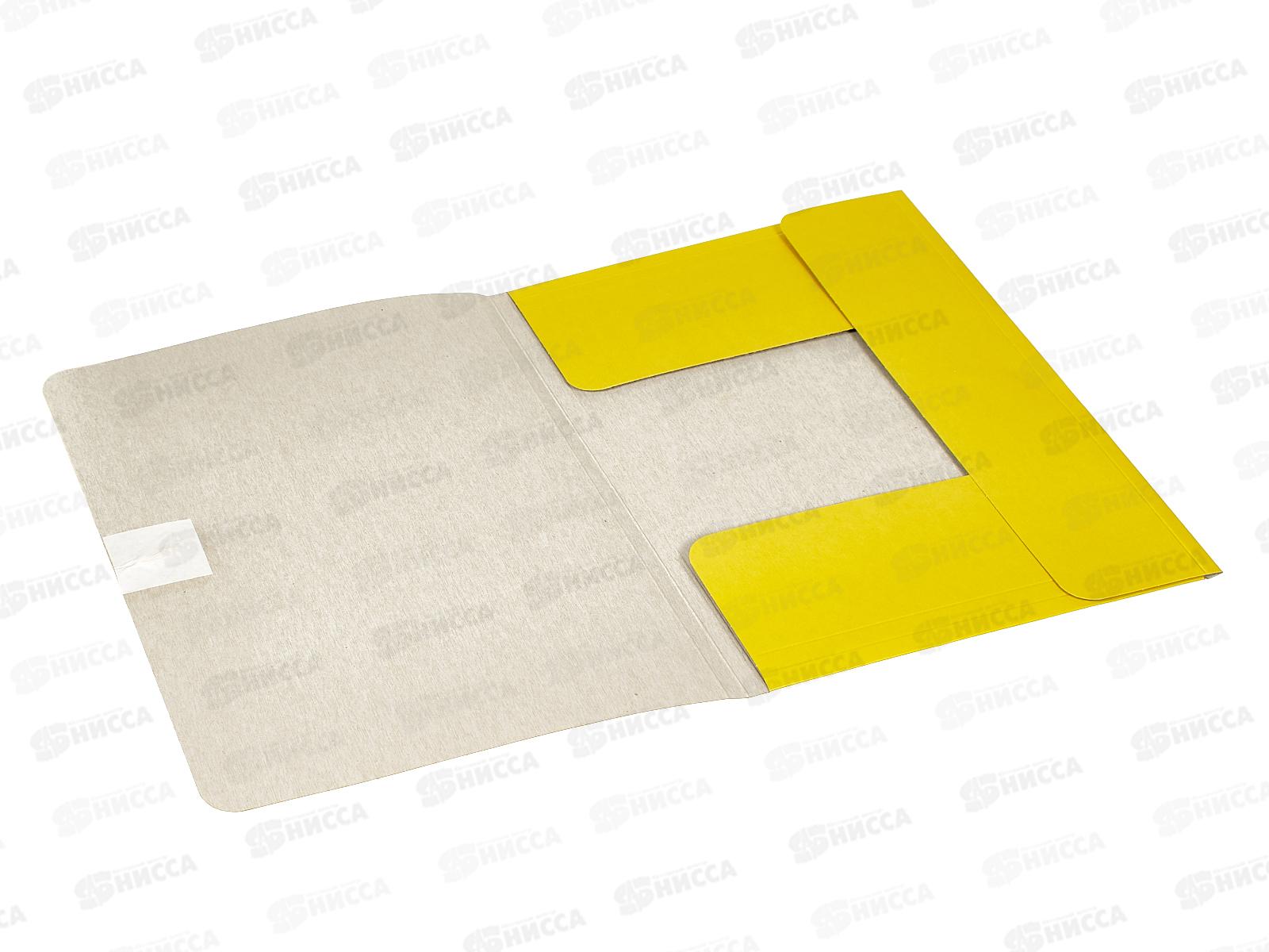 Папка для бумаг на завязках ЛХ желтая (6С3-2444Ж) *70