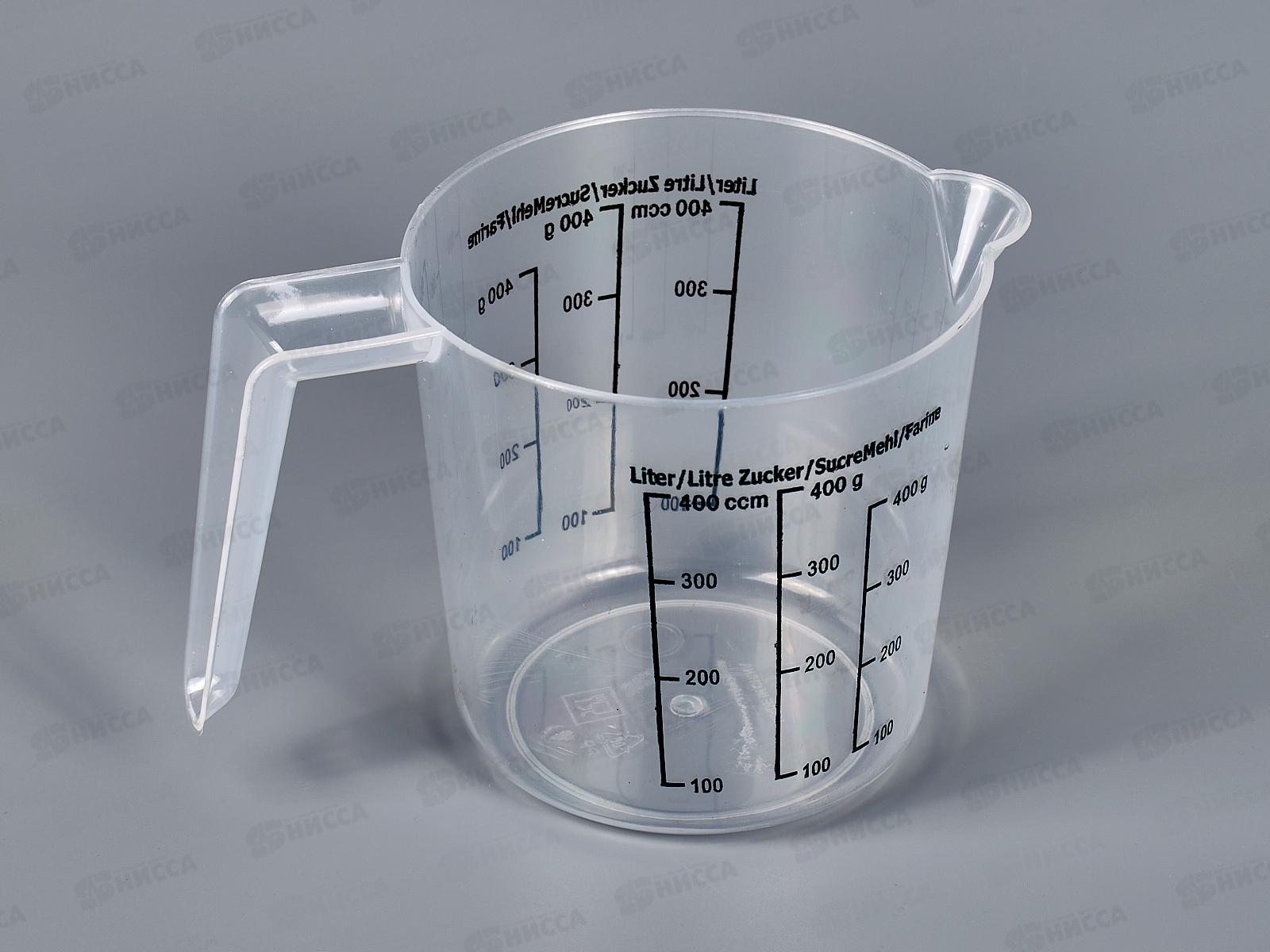 Кружка мерная 400гр пластиковая  (44993)  Ж