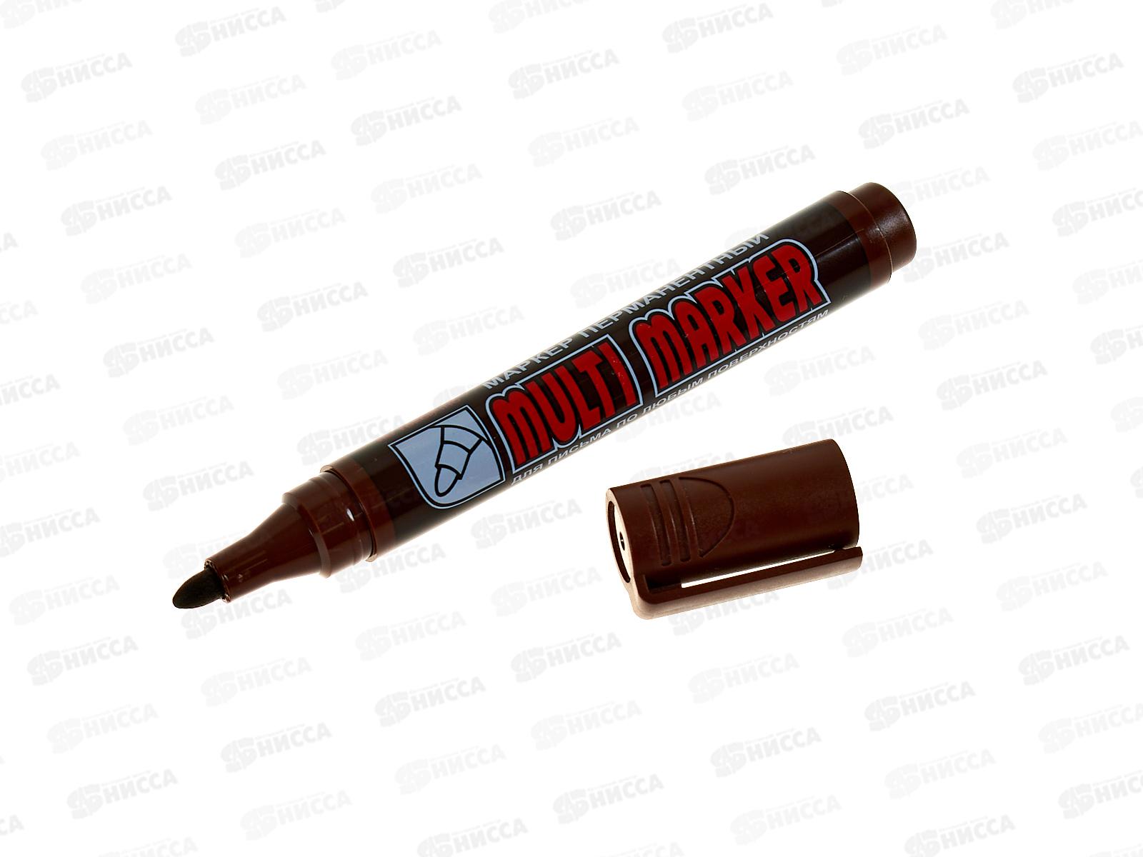Маркер CROWN Multi marker, перманентный  коричневый СРМ-800  *12