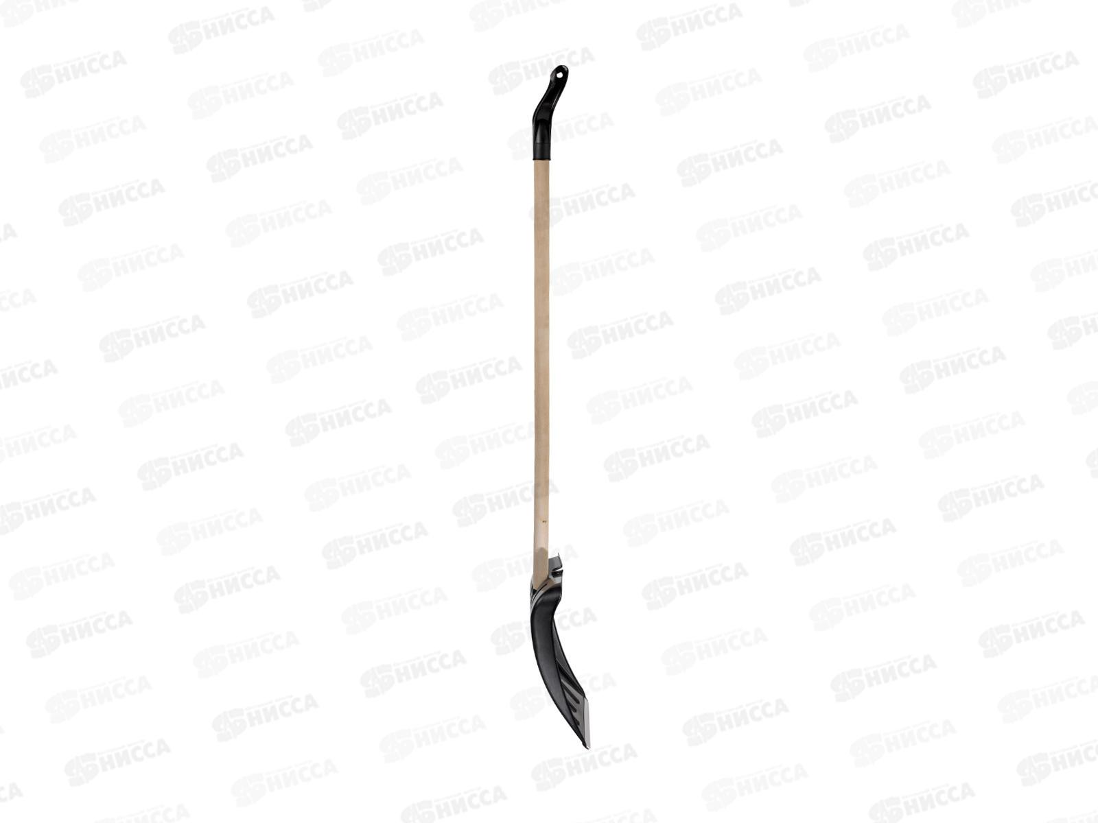 Лопата снеговая Витязь с деревянным черенком и V-образной ручкой, 380*365мм *10