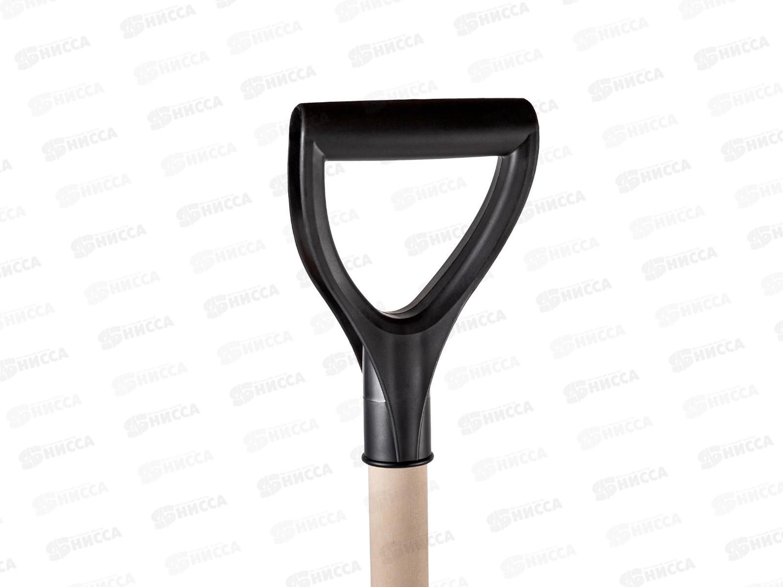 Лопата снеговая Витязь с деревянным черенком и V-образной ручкой, 380*365мм *10