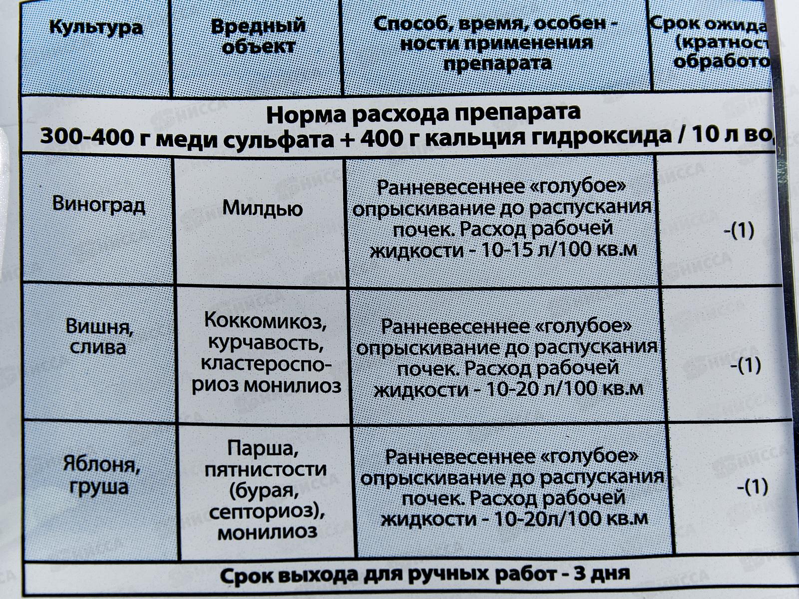 Бордоская смесь для профессионального лечения растений 200г *20 ГБ