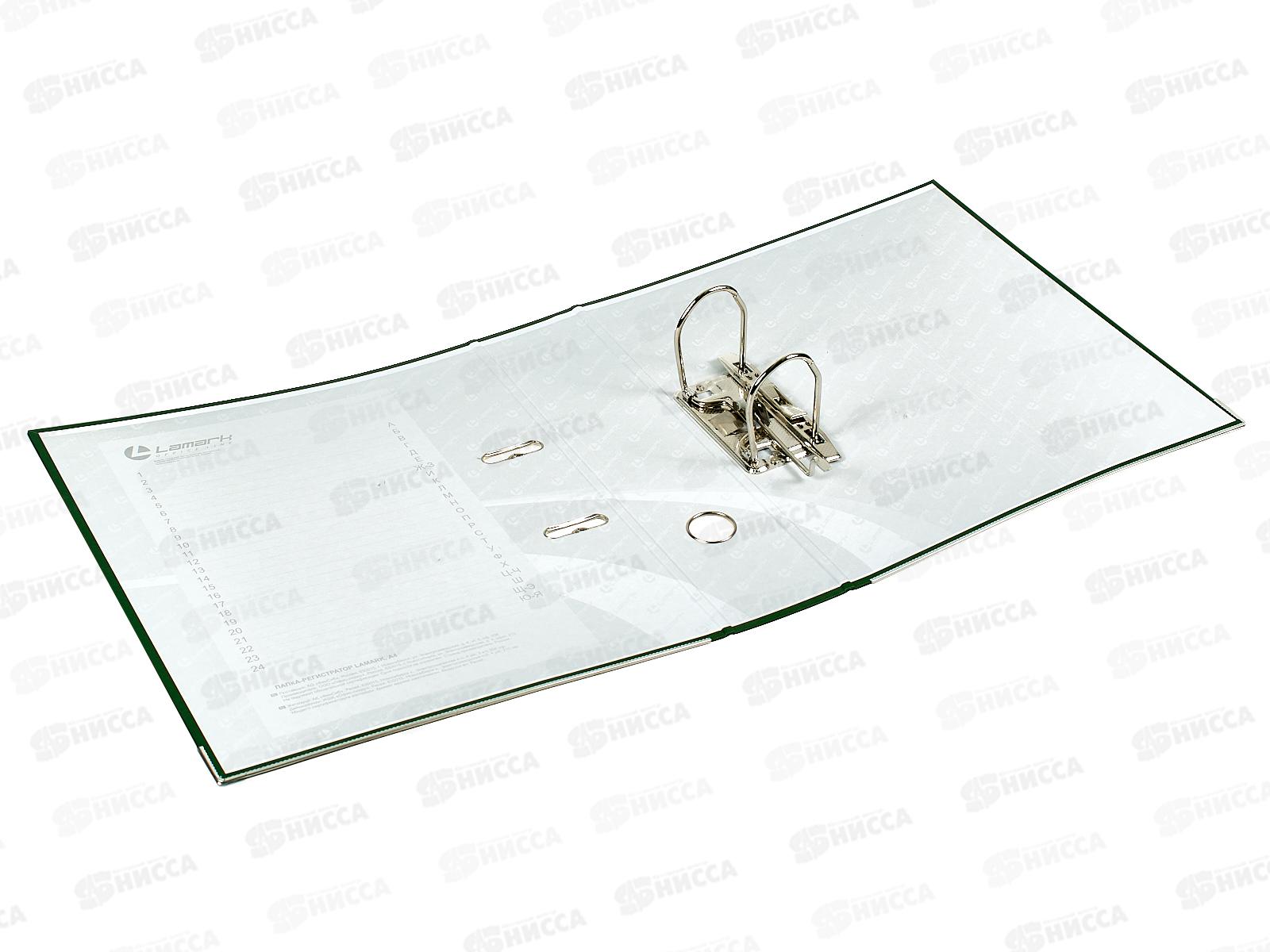 Регистратор А4 80мм LAMARK темно-зеленый, AF0600-GN *10/30