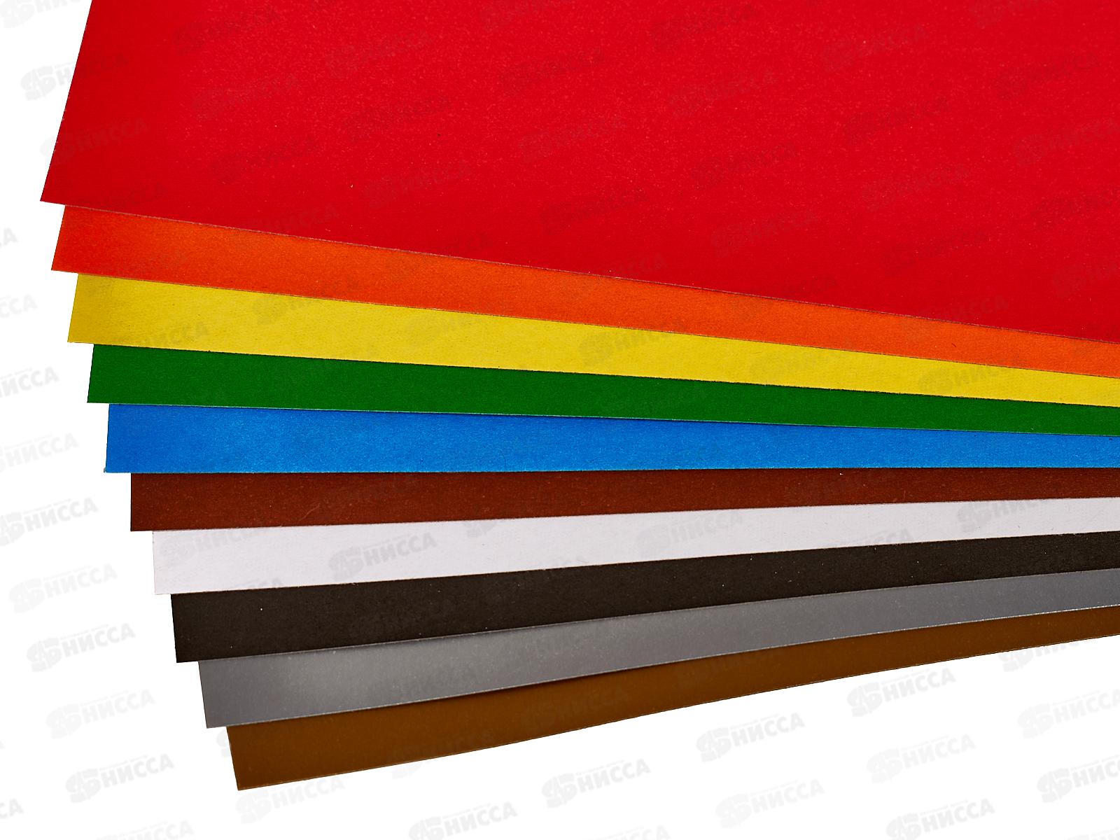 Цветной картон ЛХ А4 10 листов 10 цветов Солнышко, ЦКВ302 *30