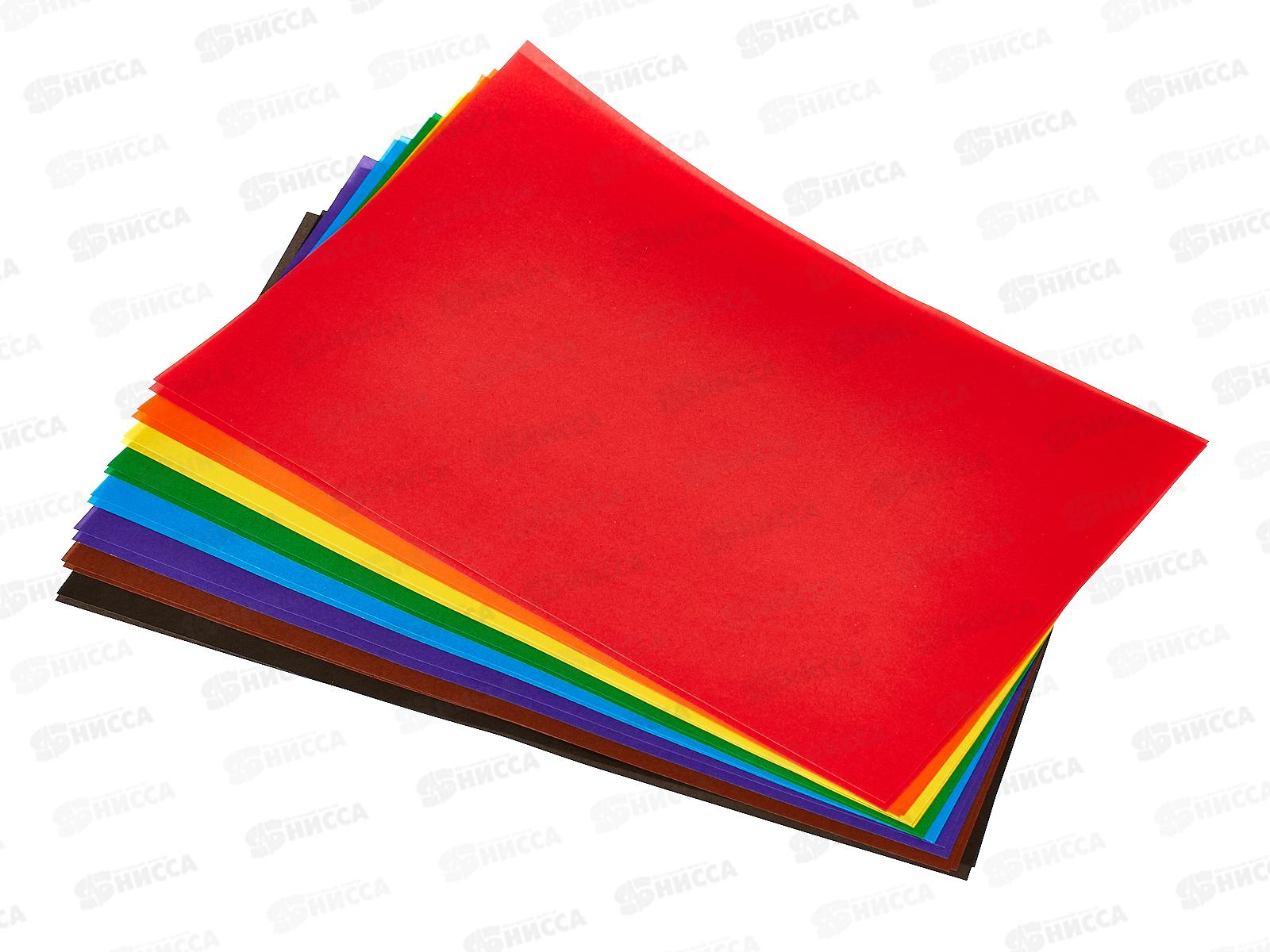 Цветная бумага 16 листов  8 цветов А4 ЛХ Котик (ЦБ-8) *30