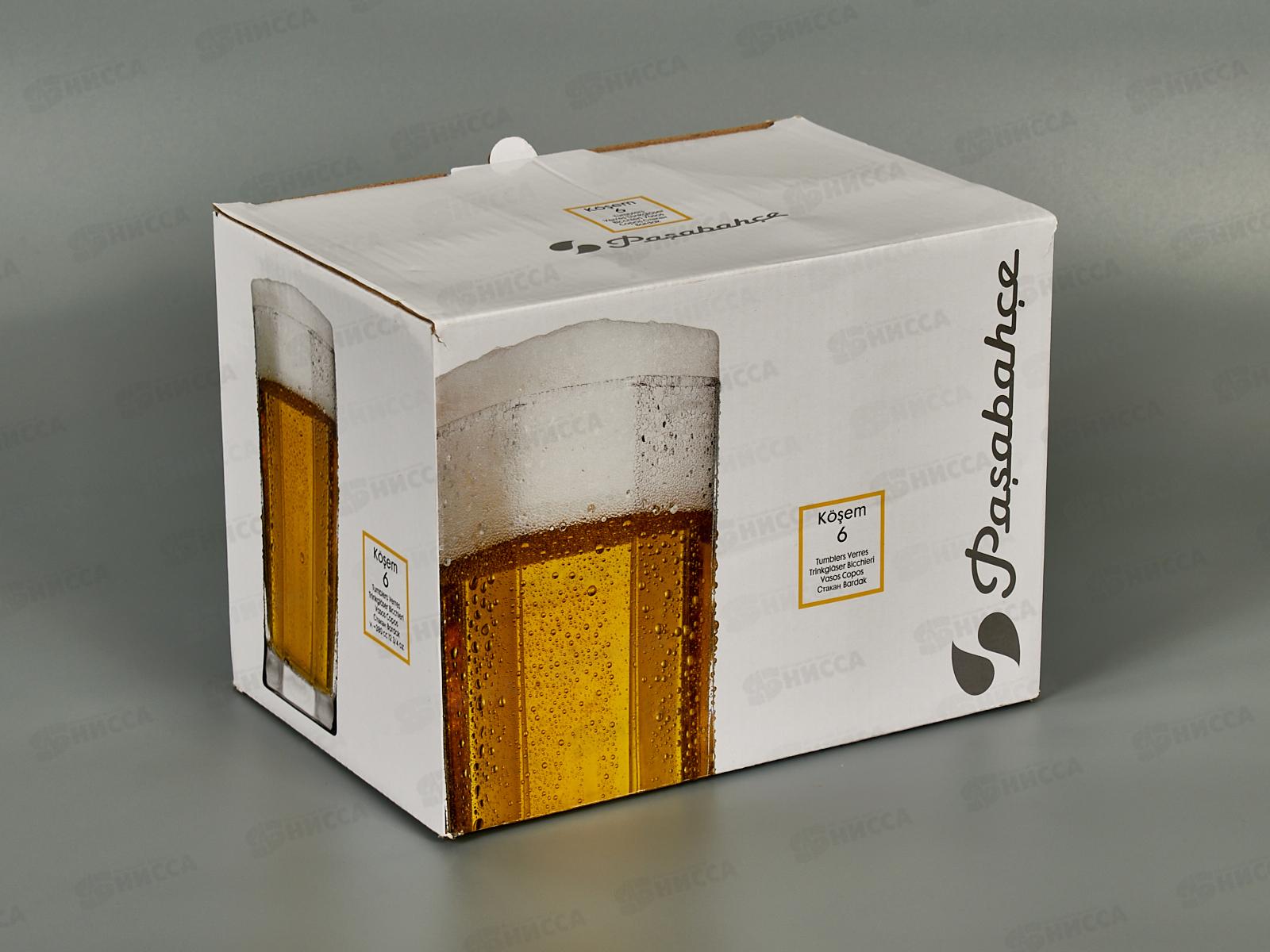 Набор стаканов для пива KOSEM 380cc 6штук  42082  *8