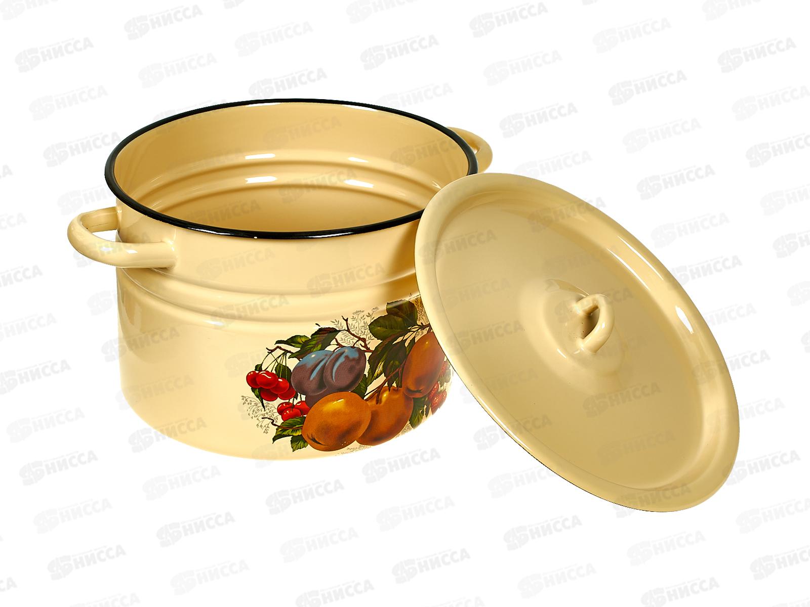 Кастрюля 8,0л цилиндрическая декоративная палевая с петлей С1620.П *2