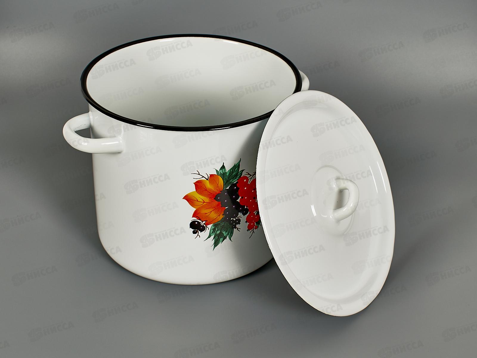 Кастрюля 5,5л цилиндрическая декорированная с петлей С1617 *4