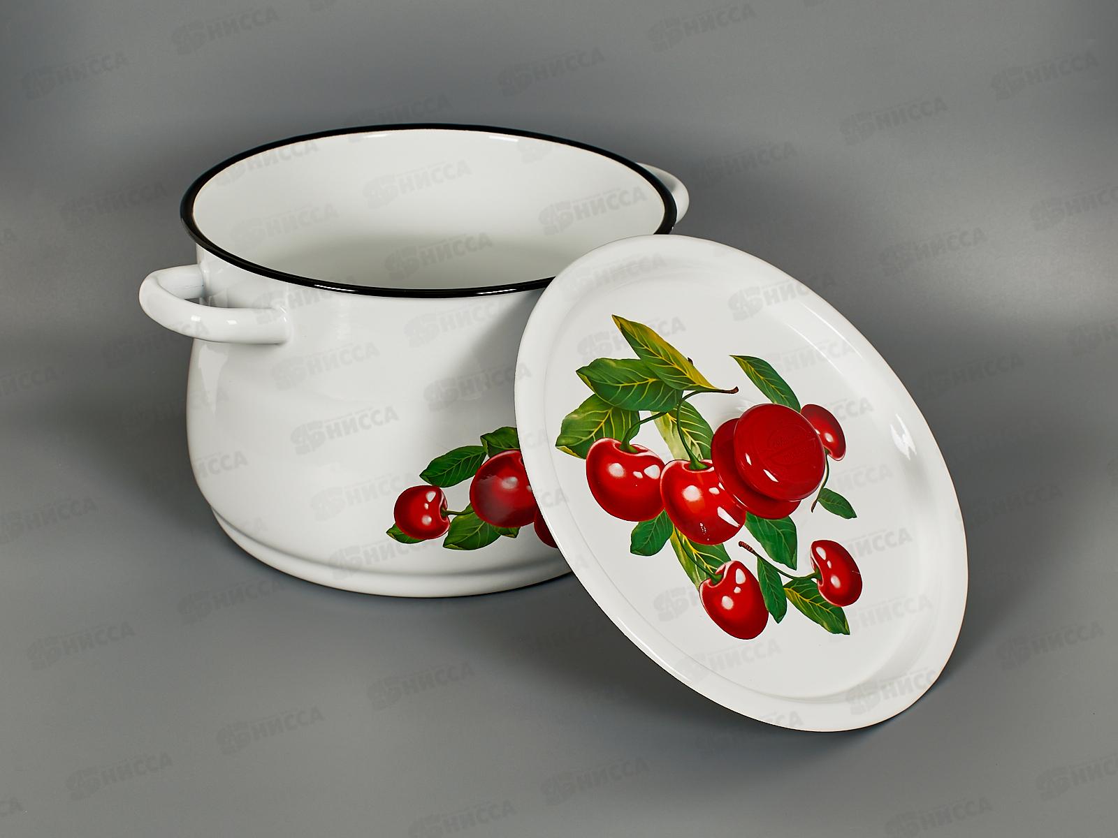 Кастрюля 8,0л сферическая с деколью на крышке С1920.39 *2