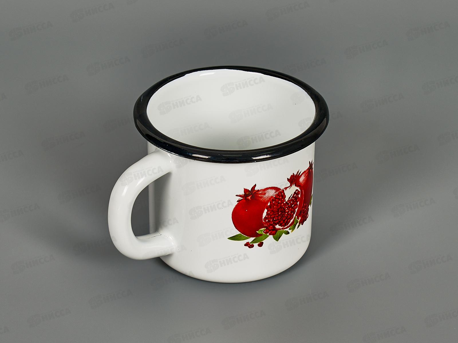 Кружка 0,25л эмалированная с рисунком 01-0102/4 *80