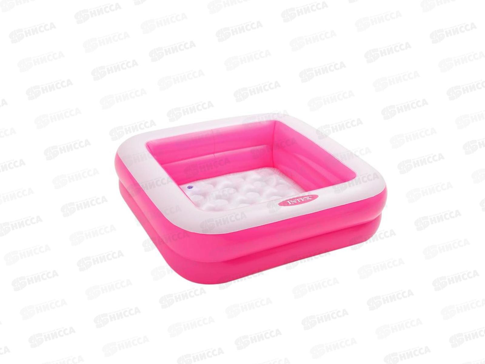 Бассейн 57100 (85х85х23см) надувное дно 1-3лет  INTEX  *6