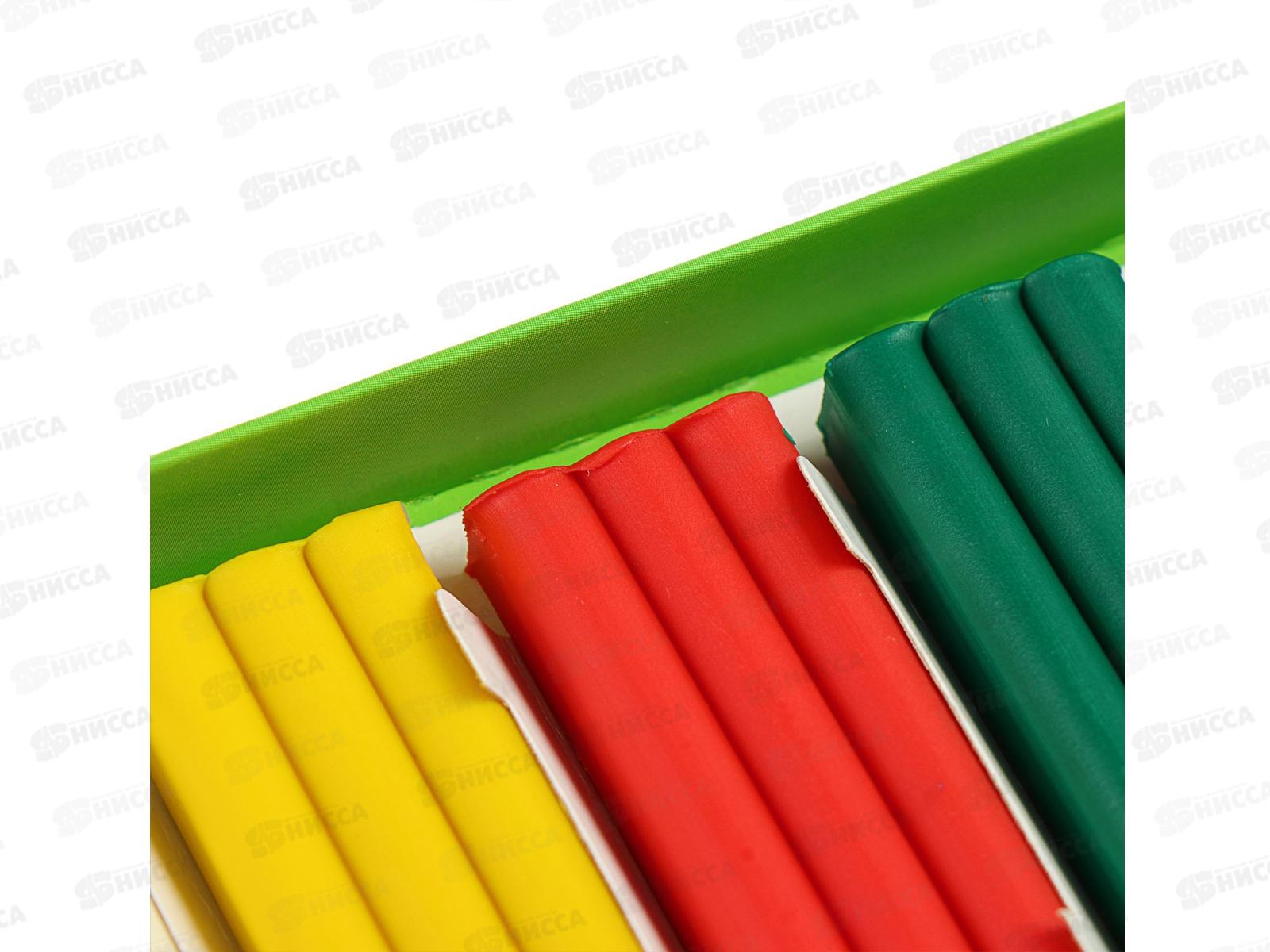 Пластилин  6 цветов  90 грамма ГАММА восковые, Пчелка, со стеком, 280029Н *57