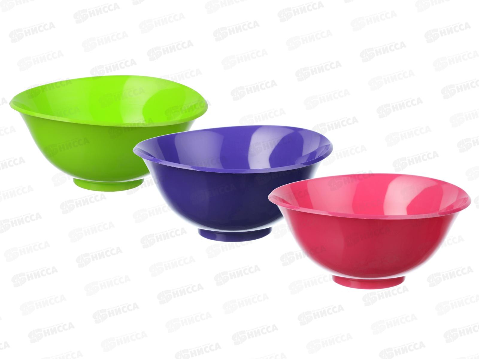 Салатник 0,6л Микс (разноцветный) М1340 *42