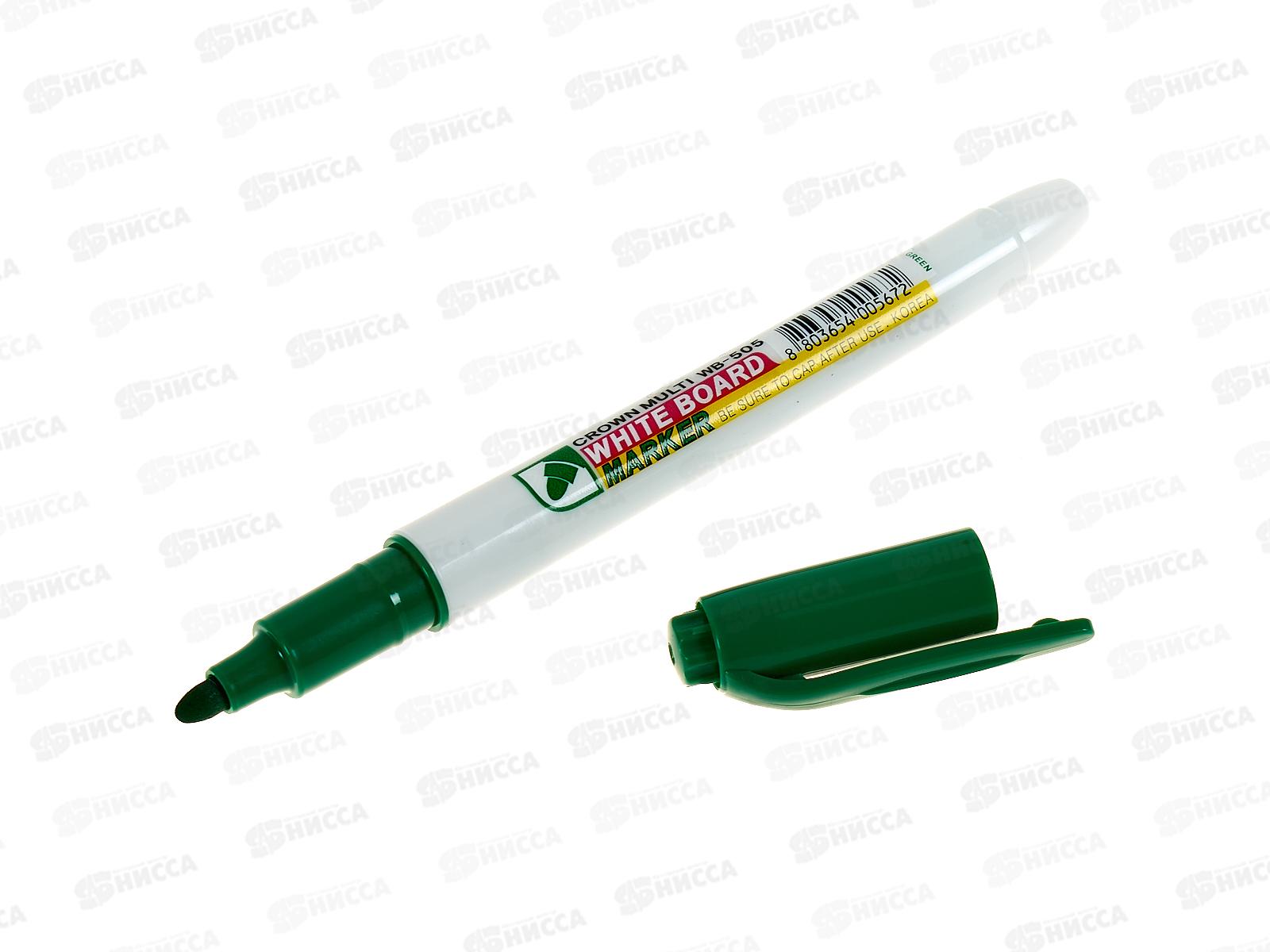 Маркер для доски CROWN 2мм, зеленый, WB-505 *12