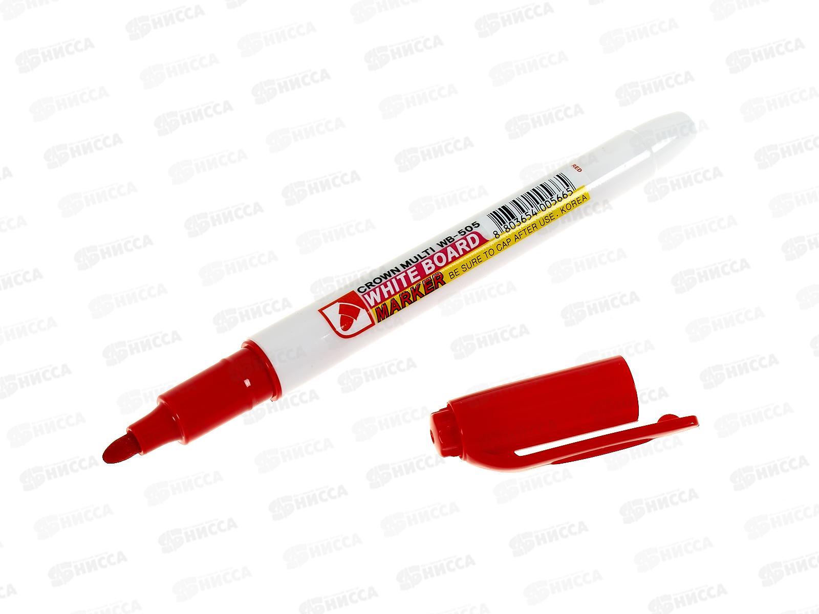 Маркер для доски CROWN 2мм, красный, WB-505 *12