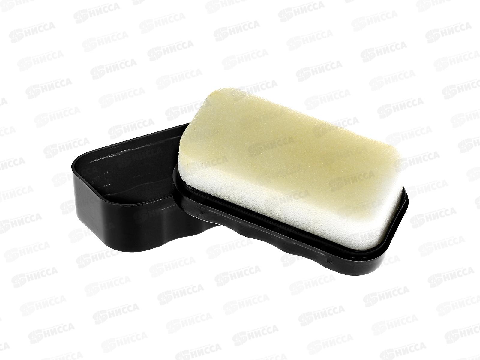 Двойной блеск-СТАНДАРТ губка для обуви на основе воска (антисоль) *10/100