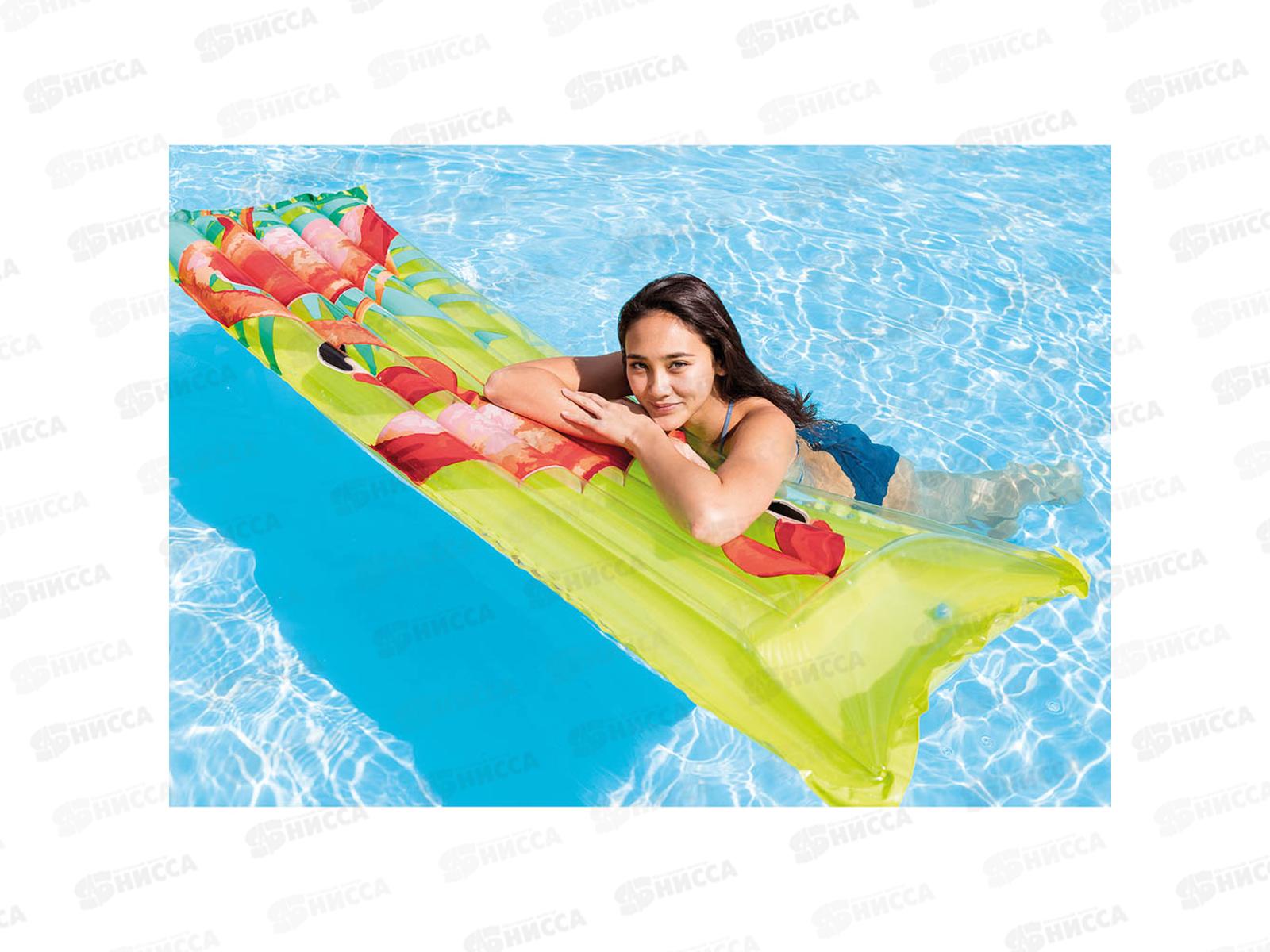 Матрас 59720 (183*69см) Гавайи в пакете  INTEX  *24