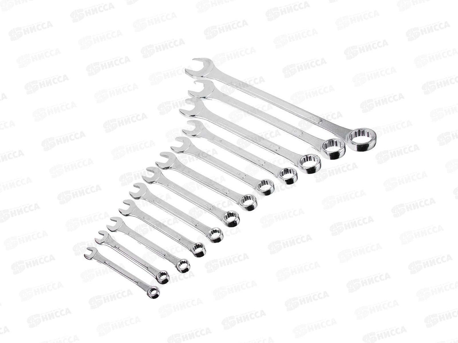 Набор ключей рожково-накидных 12 предметов усиленные  в сумке 6-22мм 736-046  г