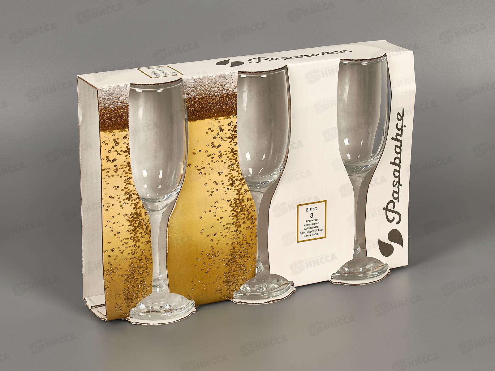 Набор фужеров для шампанского BISTRO 190cc 3шт 44419-3 *8