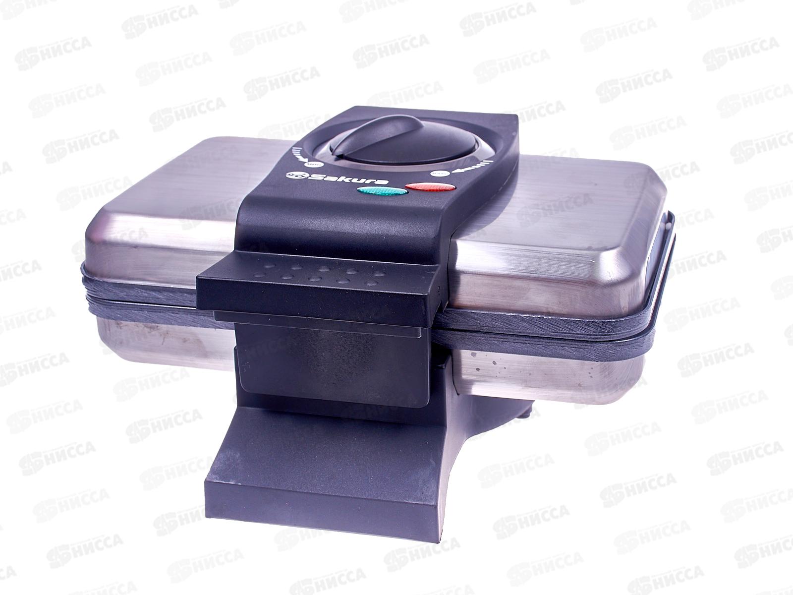 Вафельница SA-7405 1000Вт нержавеющая сталь, тонкая вафля