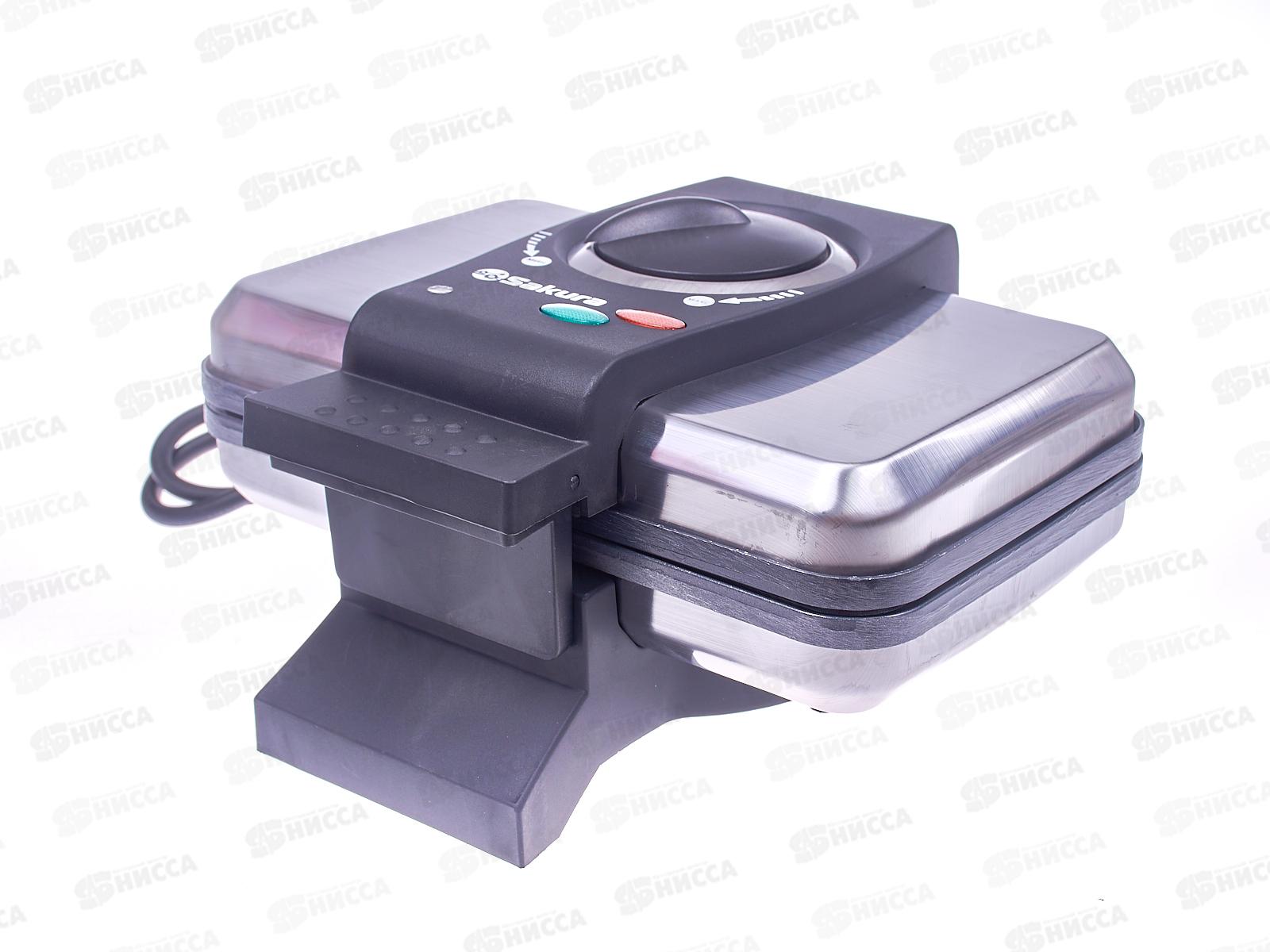 Вафельница SA-7405Т 1000Вт нержавеющая сталь, венские вафли