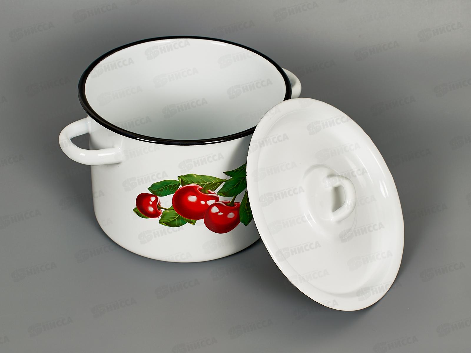 Кастрюля 3,5л цилиндрическая декорированная С1612 *4